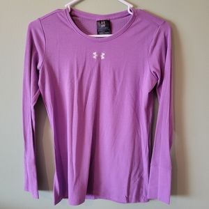 Under armour cold gear top purple youth large